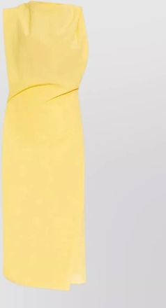 Jacquemus draped asymmetric sleeveless midi dress