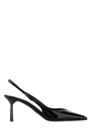 Prada Black Solid Pointed Toe Pumps