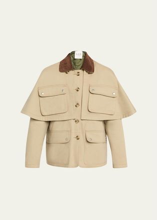 Sea New York Tristan Double-Layer Jacket with Cape