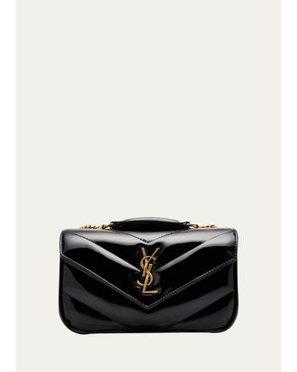 Saint Laurent LouLou Mini Logo Quilted Leather Shoulder Bag
