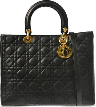 Dior Borsa a mano Cheetah Lady Dior two-way 2001 - Nero