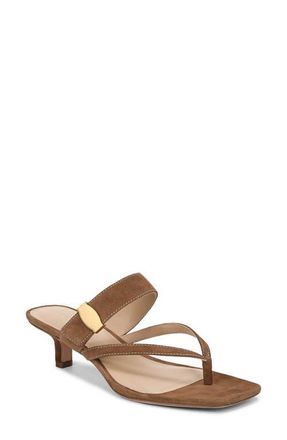 Veronica Beard Salva Kitten Heel Sandal in Chestnut at Nordstrom, Size 8.5