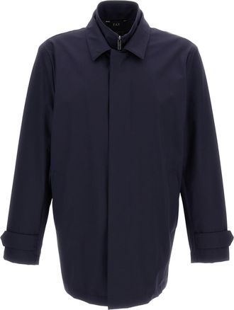 Fay Water-Repellent Morning Coat with Structured Design