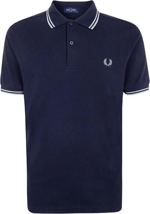 Fred Perry M3600 Twin Tipped Polo - Heren - Polos - Blauw - L - Katoen - Tops