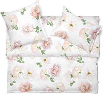 Schlossberg Bettw&auml;sche Rose-Noblesse, Blanc