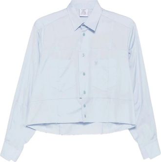 VETEMENTS Cut-up Shirt - Dames - Overhemden - Blauw - M - Overhemden
