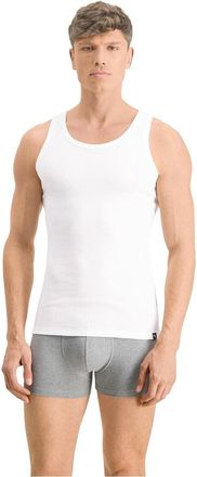 Puma Mens Vest, White, XL (Pack of 2)