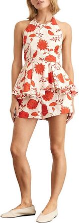 Tanya Taylor Womens Celeste Top In Cream Tomato