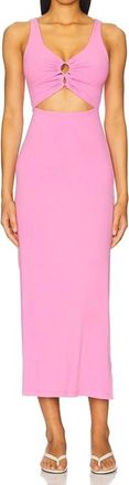 L*Space Camille Fitted Ribbed Dress In Pink