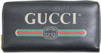 Gucci Pre-owned Wallets, male, Black, Size: ONE SIZE Pre-owned Long wallet (bi-fold)