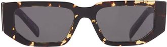 Prada Dark Grey Rectangular Mens Sunglasses PR 09ZS 16R5S0 54