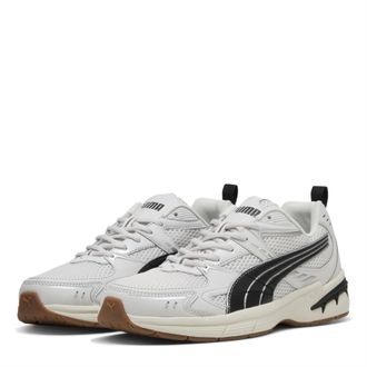 Puma Heren Milenio Tech Leather Lage Sportschoenen (Lichte/donkere tandvleesrand)