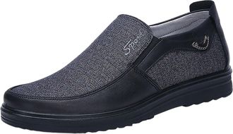 Generic Winter Autumn Mens Casual Low Top Shoes Soft Sole Lightweight Comfortable Business Hiking Walking Outdoor Daily Wear (Grey, 8)