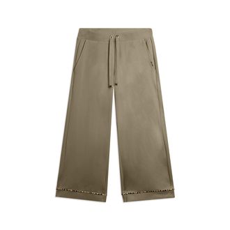 Freddy Pantaloni cropped wide leg con dettaglio animalier