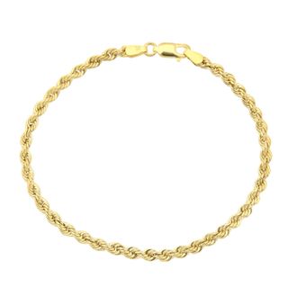 Diamant L'&eacute;ternel Womens 9ct Yellow Gold Rope Bracelet of 7.5 Inch/19cm Length - One Size
