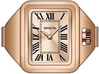 Invicta Mini Ring Watch Angel Quartz Rose Gold Dial Ladies Watch 49896