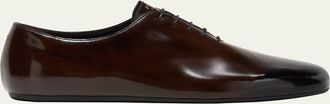 Prada Mens Analog Brushed Leather Oxfords