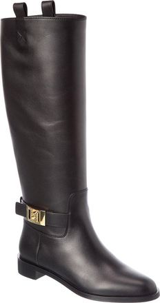 Ferragamo Zakia Leather Knee-High Boot