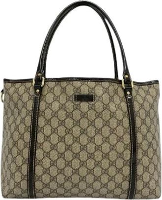 Gucci Pre-owned Tote Bags, female, Beige, Size: ONE SIZE Pre-owned Vintage Tote Bag