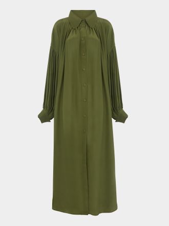 Marta Ferri Martini Silk Long Dress