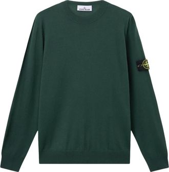 Stone Island Truien & Vesten, Heren, Groen, L, Wol, Trui met ronde hals
