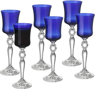 Barski Set Of 6 Stem Liquor Glasses
