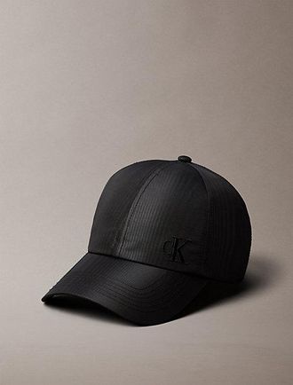 Calvin Klein Embroidered Monogram Moire Cap