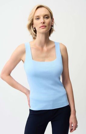 Joseph Ribkoff Viscose Blend Fitted Camisole in Sky Blue at Nordstrom, Size X-Large