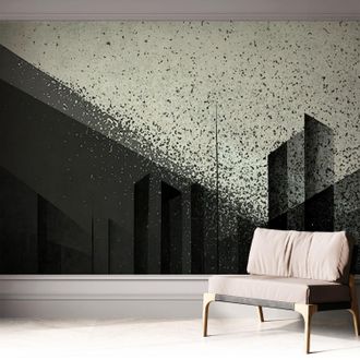 Tulup Fotomurale Adesivo - Murale Da Parete - Carta Da Parati Autoadesiva - Design Parete Moderno - Geometria Urbana 312x219 Cm