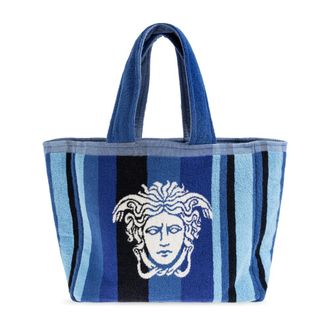 Versace unisex, Tassen, Blauw, Maat: ONE Size Katoen