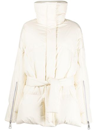 Khrisjoy New Iconic belted puffer jacket - Neutrals