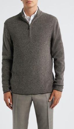 Jack Victor Daulac Quarter Zip Pullover in Brown at Nordstrom Rack, Size Xxx-Large