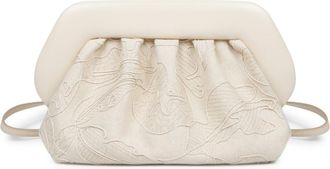 Themoir&egrave; Off White Bios Medium Clutch