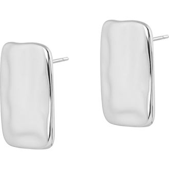 Electric Picks Supermodel 90s Flat Statement Earrings in Silver at Nordstrom