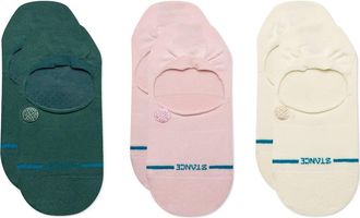 Stance Icon Assorted 3-Pack No Show Socks in Teal at Nordstrom, Size Medium