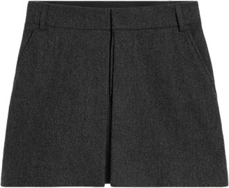 Ami panelled mini skirt - women - Wool - 34 - Grey