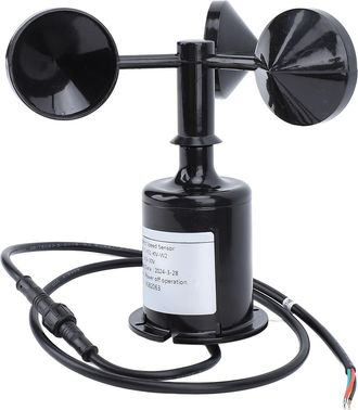 Infinite Sensor De Velocidad Del Viento Profesional De Alta Precisi&oacute;n: Anem&oacute;metro De 3 Cazoletas, Abs, 158 X 180 X 70 Mm, Telemetr&iacute;a Rs485, Cc 9-30 V, Ip64