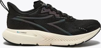 Diadora Womens Mythos Blushield Volo 4 Hip Sneaker In Black/ Whisper White