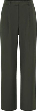 Ichi Wijde broek - Dames - Wijde Broeken - Groen - S - Broeken