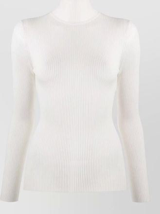 Wolford virgin wool ribbed turtleneck long sleeve top