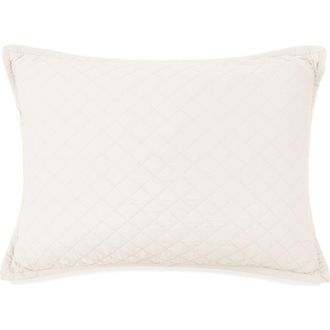 Pom Pom at Home Monaco Pillow Sham in Ivory at Nordstrom, Size Standard