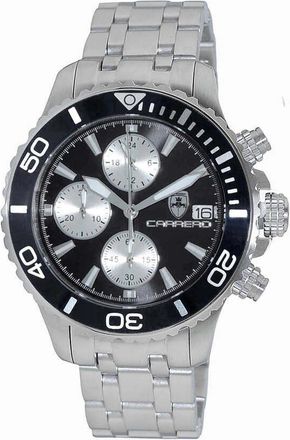 Torino Carrero Time Bold - Cx2 Chronograph Black Dial Mens Watch C1S3735BK