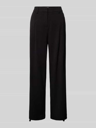 Moss Copenhagen Baggy Fit Stoffhose mit gelegten Falten Modell Henrika in Black, Gr&ouml;&szlig;e M