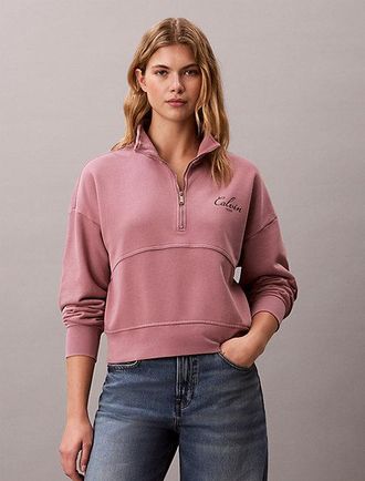Calvin Klein Sudadera Holgada Con Cremallera De Un Cuarto