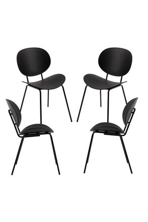 Regalos Miguel Packs Sillas Comedor - Pack 4 Sillas Dony - Negro