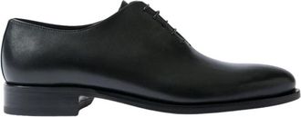 Scarosso Ignazio Handgemaakte Oxford Schoenen - Heren - Veterschoenen - Zwart - 40 EU - Leer - Schoenen