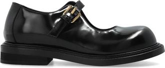 Moschino Leren schoenen - Dames - Platte Schoenen - Zwart - 39 EU - Leer - Schoenen