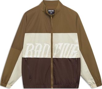 Li-Ning BadFive Logo Color Block Jacket Khaki Brown AFDT061-4