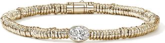 John Hardy JH Lovestruck Heishi Bracelet, 14K Gold, Lab-Grown Diamond, 1.0TCW at Nordstrom, Size Medium