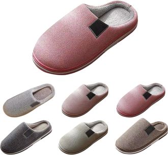 Generic Womens Home Slippers Daily Wear Slippers For Men Simple Household Slipper Slip On Bedroom Slipper Casual Indoor Shoes Lightweight Design Plush Cushion